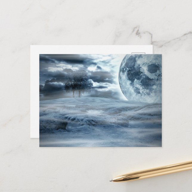 Moon Dream Postkarte (Vorderseite/Rückseite Beispiel)