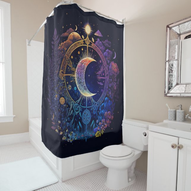 Moon Dreams Shower Curtain Duschvorhang (Beispiel)