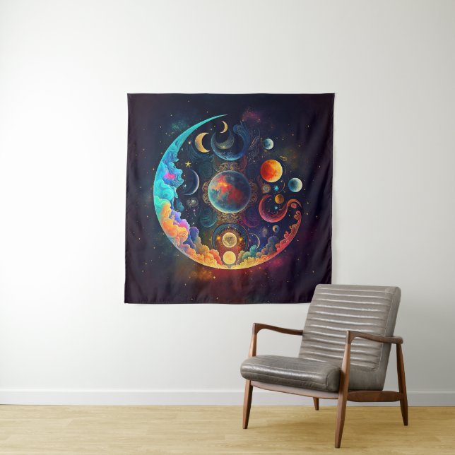 Moon Dreams Tapestry Wandteppich (Beispiel)