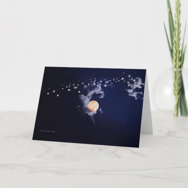 "Moon Dust #1" Dankeskarte (Vorderseite)