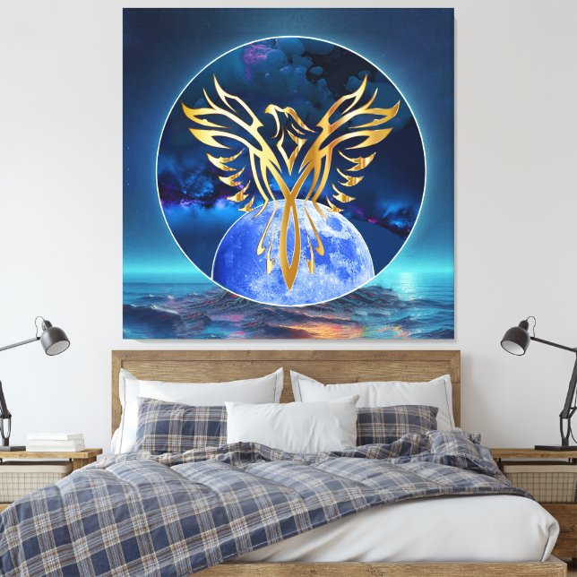 Moon Eagle Leinwanddruck (Insitu (Schlafzimmer))