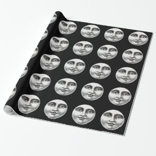 Moon Face Geschenkpapier