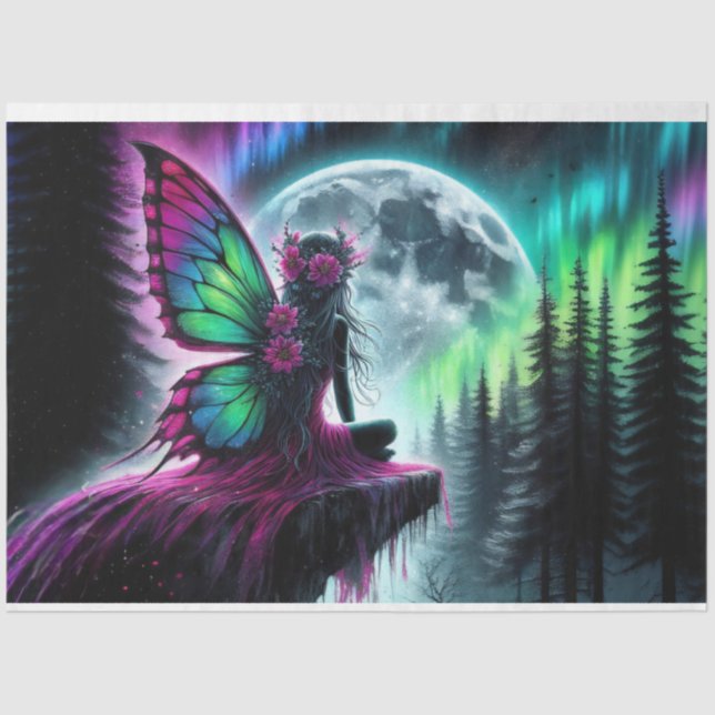 Moon Fairy Blume Seidenpapier (Vorderseite)