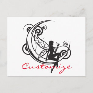 Moon Fairy Silhouette Thunder_Cove Postkarte