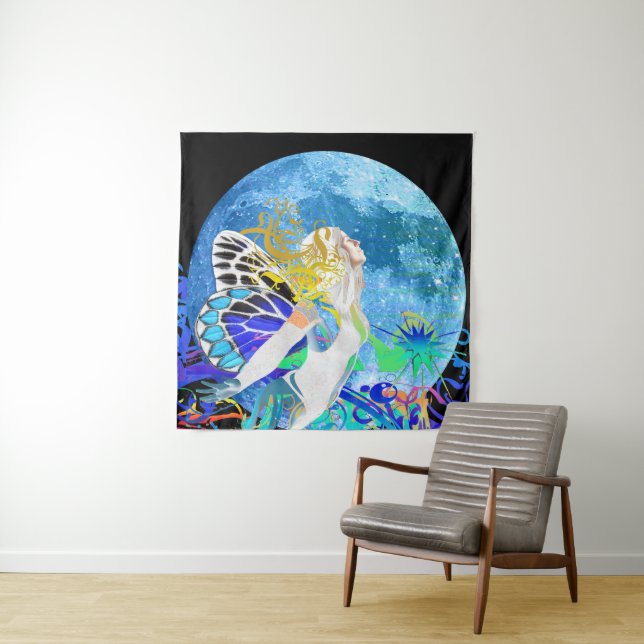 Moon Fairy Tapestry Wandteppich (Beispiel)