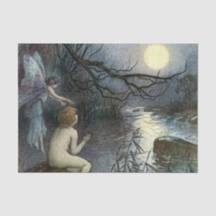 "Moon Fairy" von Warwick Goble Seidenpapier