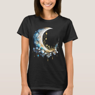 Moon Fantasy Night Sky eleganter 3D Himmelschic T-Shirt