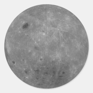 Moon Far Side Lunar Reconnaissance Orbiter Karte Runder Aufkleber