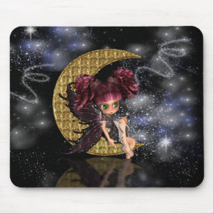 moon feenhaftes mousepad, Mäusematte, gotische Fee Mousepad