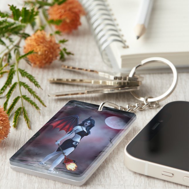 Moon fire Succubus Schlüsselanhänger (Vorderseite rechts)