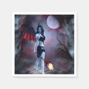 Moon fire Succubus Serviette