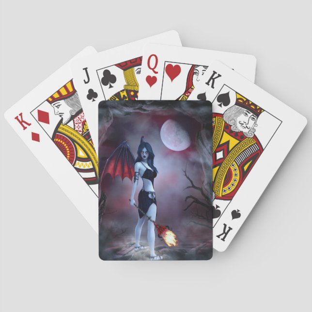 Moon fire Succubus Spielkarten (Rückseite)