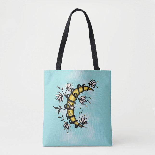 Moon Floral Tattoo Art Boho (Vorderseite)