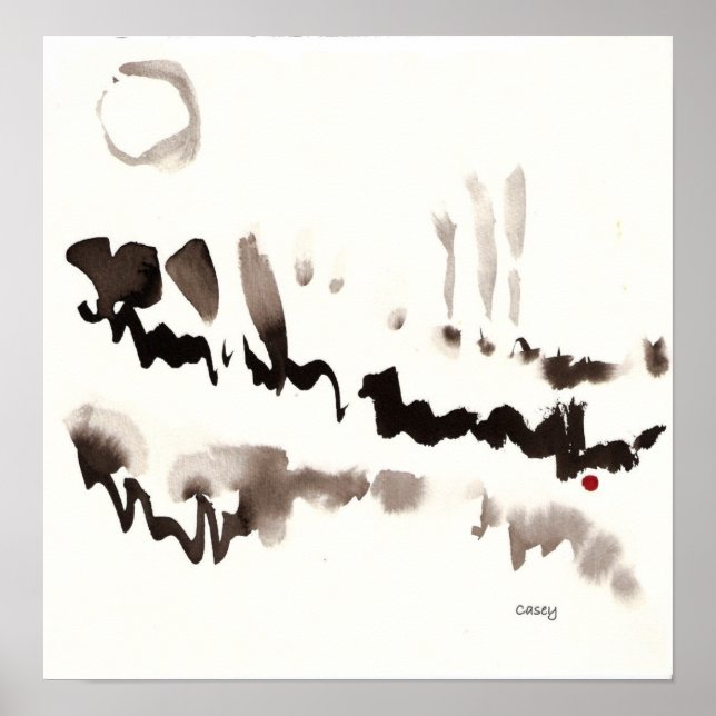 Moon Forest Art Print Poster (Vorne)