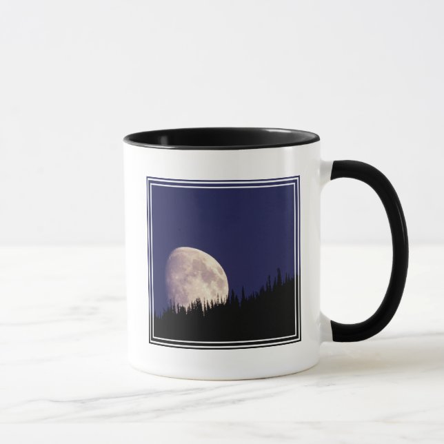 Moon & Forest | Glacier Nationalpark Montana Tasse (Rechts)