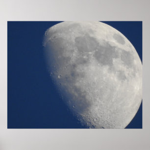 Moon Foto Nah Up Craters Poster