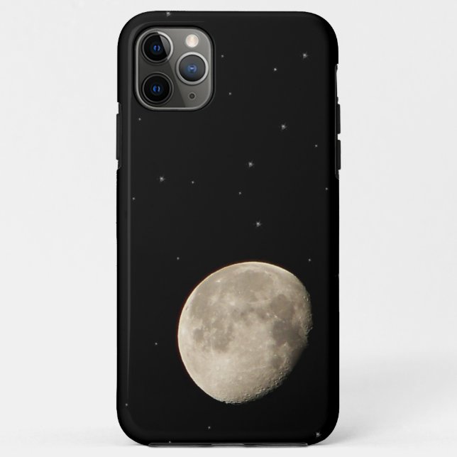 Moon Foto Starry Black Night Sky Space Case-Mate iPhone Hülle (Rückseite)