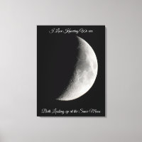 Moon Fotografy und Romantisches Zitat