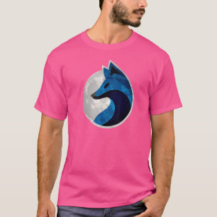 Moon Fox Blue Full Moon Foxes T-Shirt