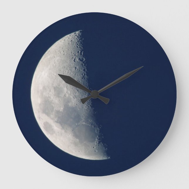 Moon From Howick, Kwazulu-Natal Große Wanduhr (Vorderseite)