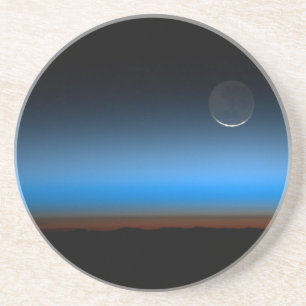 Moon From Space Sandstone Untersetzer