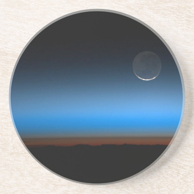 Moon From Space Sandstone Untersetzer (Vorne)
