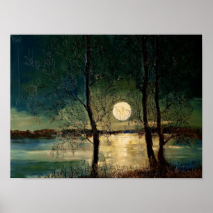 Moon, Gegenwartskunst, Poster
