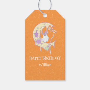 Moon Ghost Spooky One Boy Halloween 1. Geburtstag Geschenkanhänger