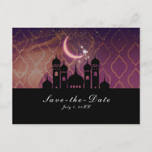 Moon Glow Arabian Nights Marokkanisch Rett Date Ankündigungspostkarte