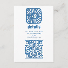 Moon Glow Boho Moderne Niedliche Babydusche Begleitkarte