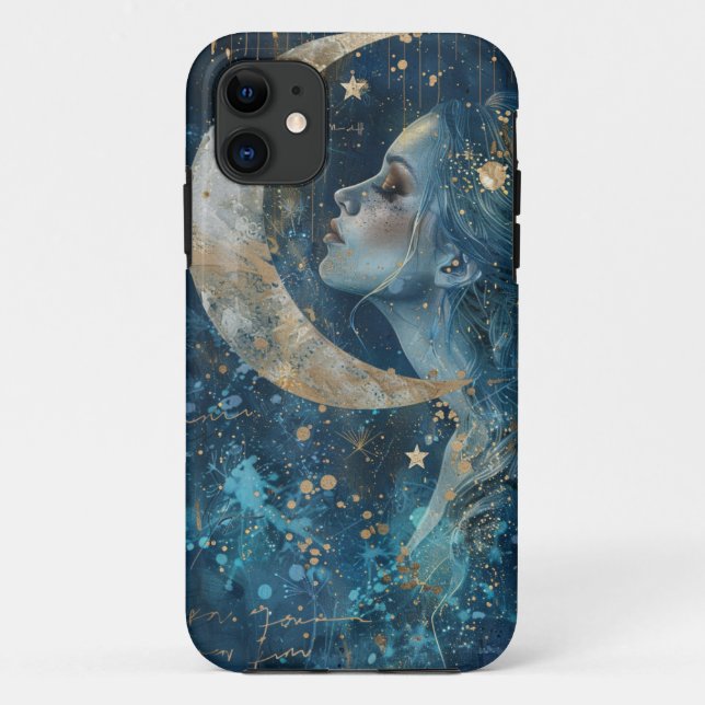 Moon Goddess Case-Mate iPhone Hülle (Rückseite)