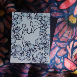 Moon Goddess Cat Hexch Blues Karte