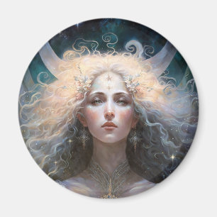 Moon Goddess Fantasy Art Magnet