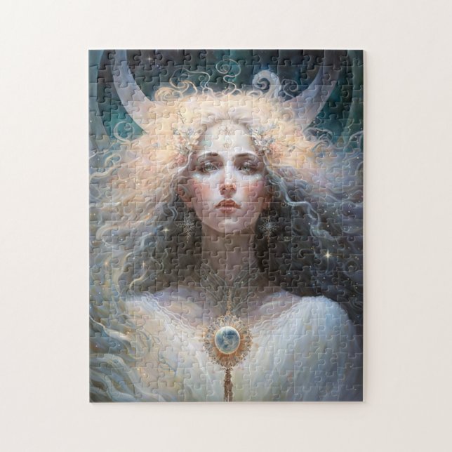 Moon Goddess Fantasy Art Puzzle (Vertikal)