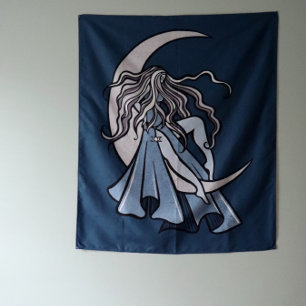 Moon Goddess Wandteppich