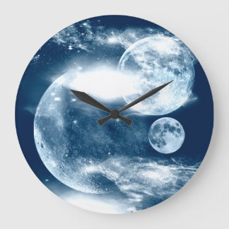 Moon Große Wanduhr