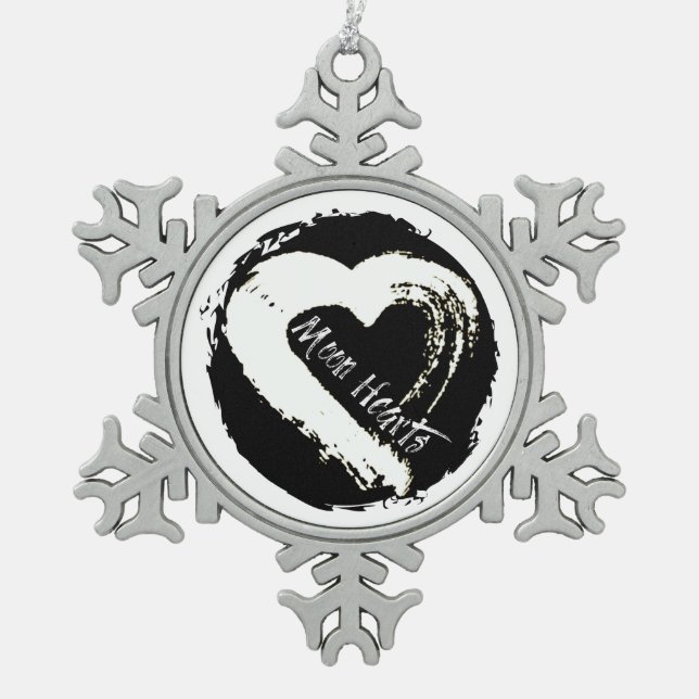 Moon Heart Car Ornament (Vorderseite)