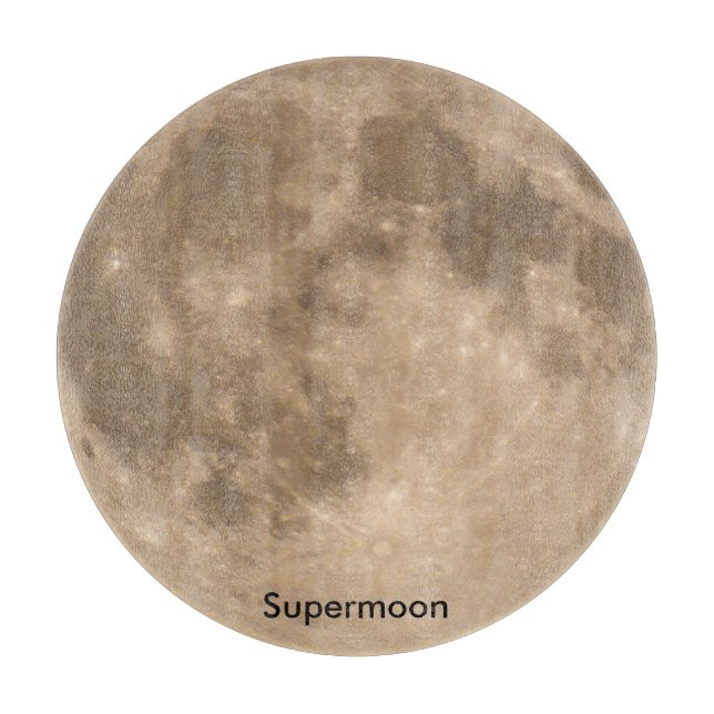 Moon Image for Decorative Glass Chopping Board Schneidebrett (Vorderseite)