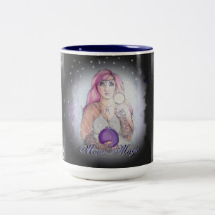 Moon in einer Flasche Hexe Wiccan Pagan Zweifarbige Tasse