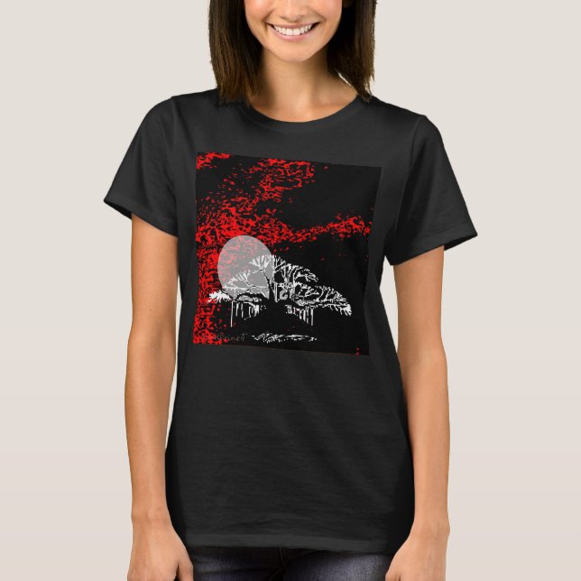 Moon in Red Sky T - Shirt (Vorderseite)