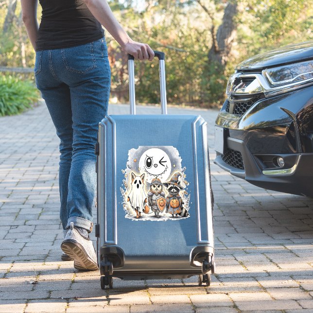 Moon Knight Waschbär Halloween Aufkleber (Koffer Insitu)