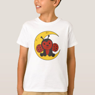 Moon Ladybug Gute Nacht Fallende Schlafstars T-Shirt