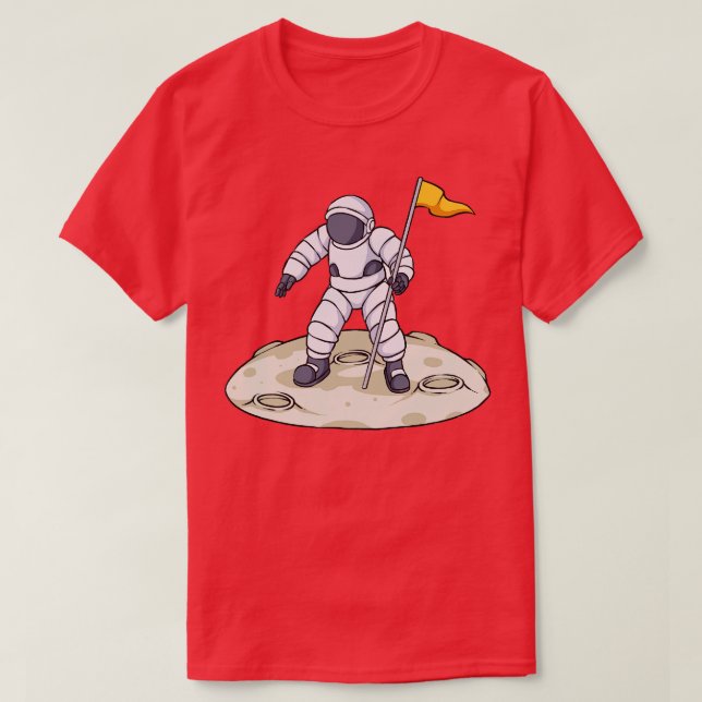 Moon Landing Astronaut T-Shirt (Design vorne)