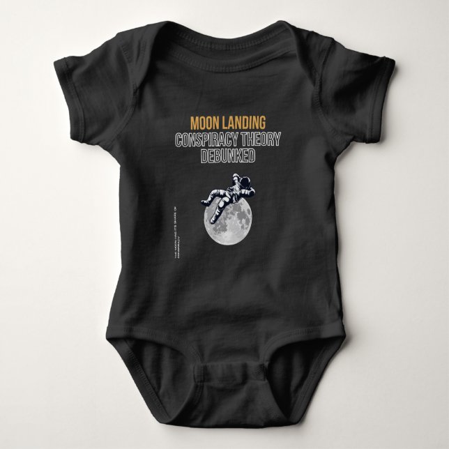 Moon Landing Conspiracy Theory Baby Strampler (Vorderseite)