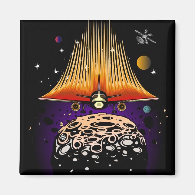 Moon Landing Magnet (Vorne)