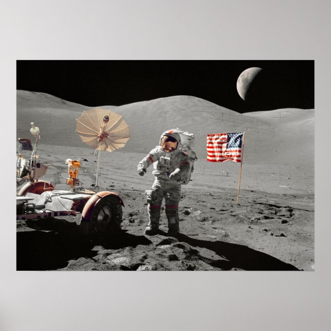 Moon Landing or is it? Poster (Vorne)