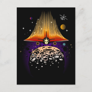 Moon Landing Postkarte