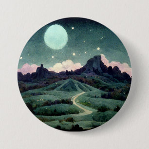 Moon Landscape Fantasy Button