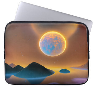 Moon Landschaftskunst Laptopschutzhülle