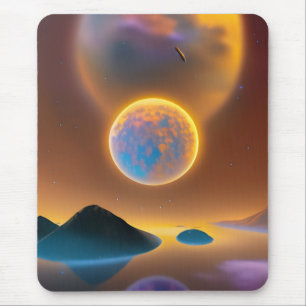 Moon Landschaftskunst Mousepad